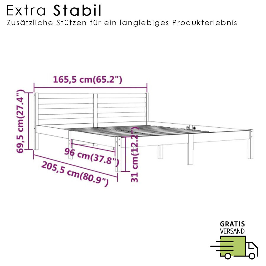 Bettgestell Letta 160x200cm – Bild 2