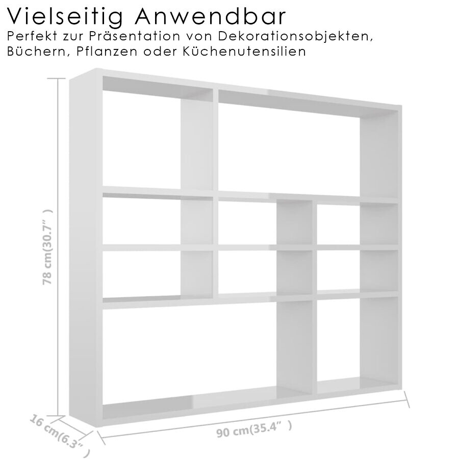 Wandregal Bianco Quadratisch 4 – Bild 2