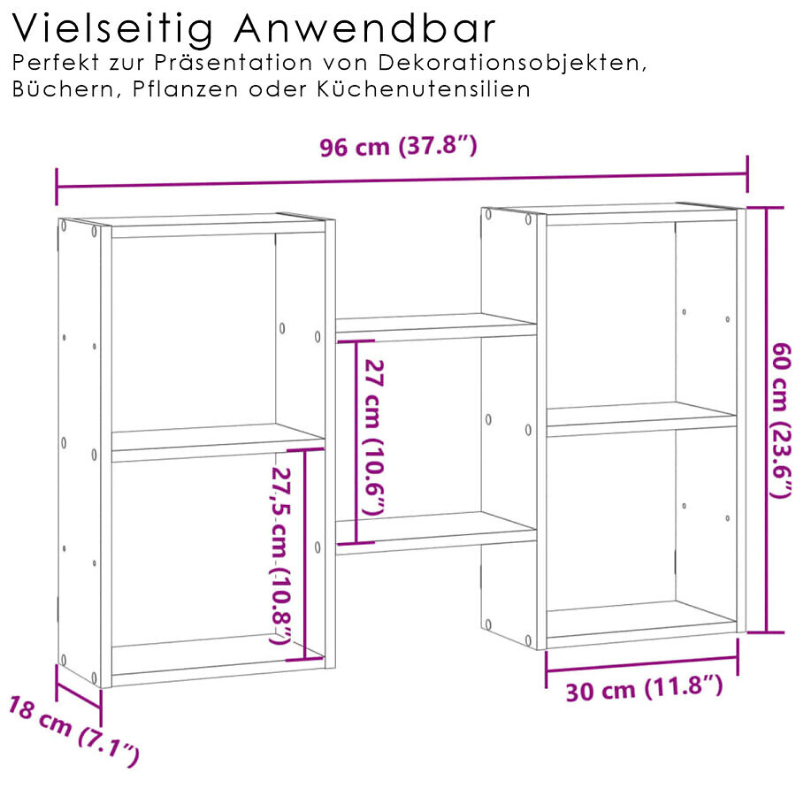 Wandregal Bianco Quadratisch 3 – Bild 2